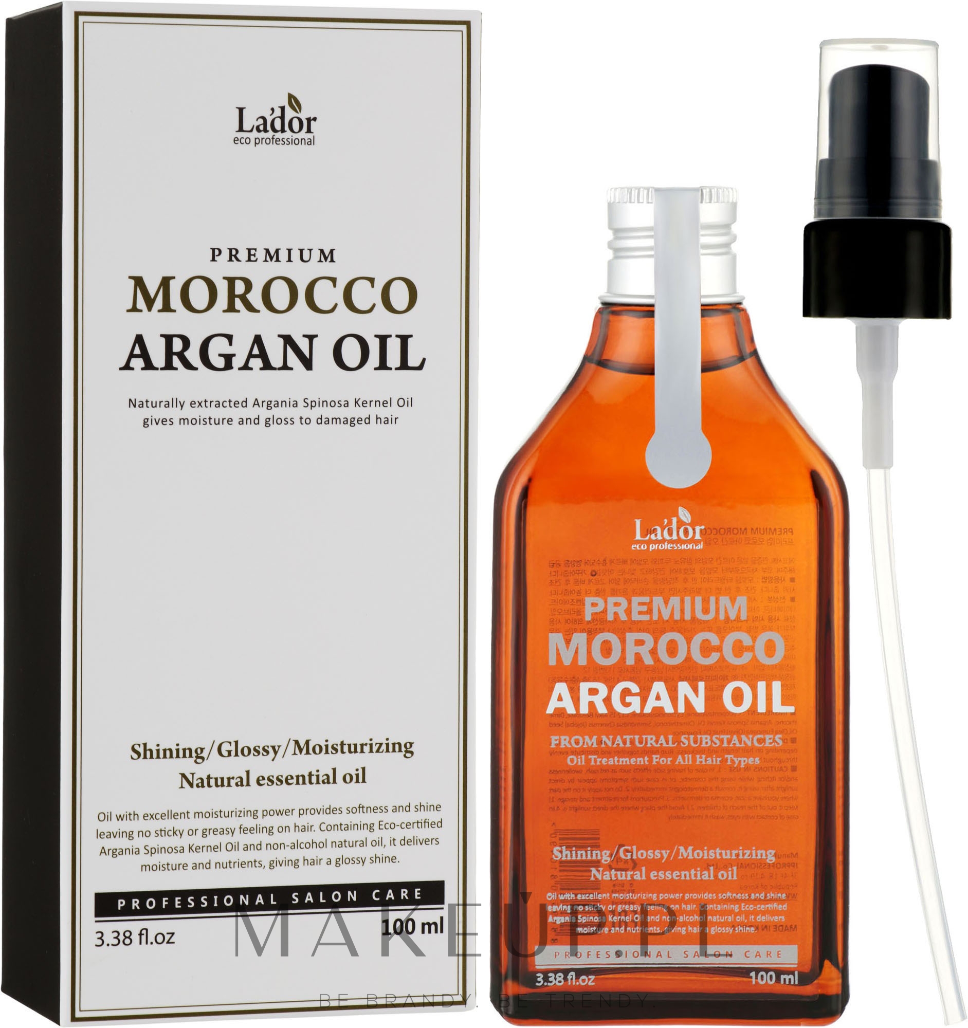 olejek arganowy spray do włosów szklana butelka