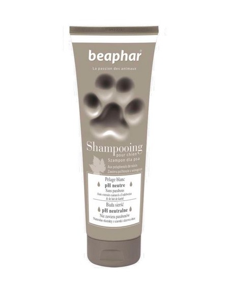 beaphar premium szampon dla psów biała sierść