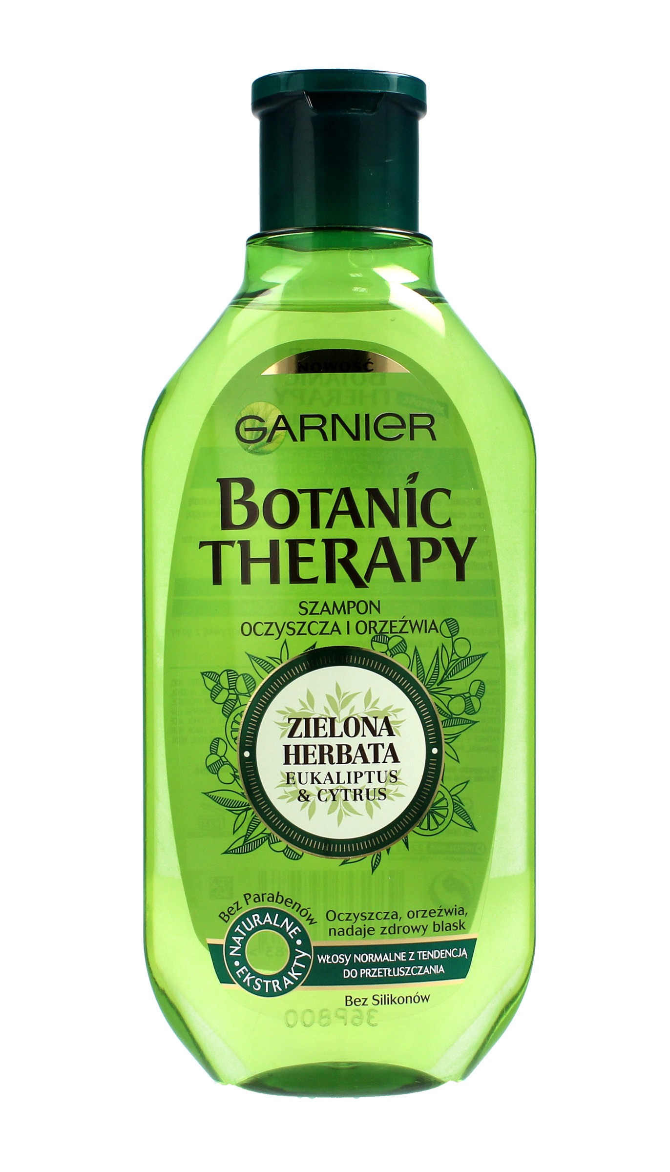botanic therapy zielona herbata eukaliptus & cytrus szampon do włosów
