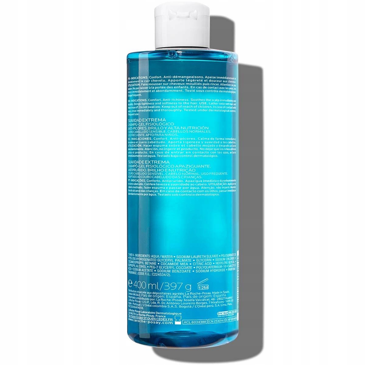 la roche-posay kerium szampon ekstremalnie delikatny 400 ml