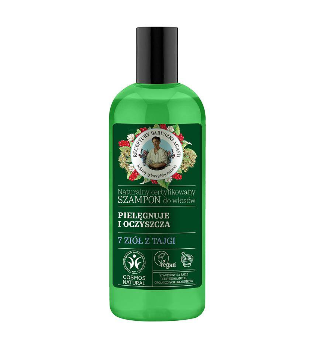 pielęgnujący szampon do włosów ochrona koloru agafii