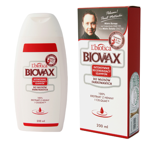 biovax szampon włosy farbowane