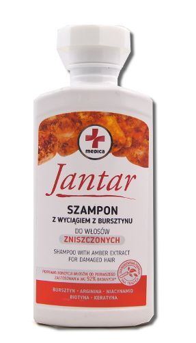 jantar szampon z wyciągiem z bursztynu firmy medica